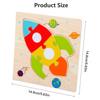 1 Stück Holzpuzzle Kinder Montessori Spiele Cartoon Tier Fahrzeug Puzzles für Kinder Lernen Lernspielzeug
