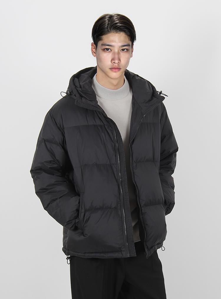 Comspace1980 [L~3Xl] Quilted Hooded Down Jumper_Black
