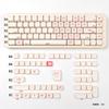MOA Pink Heart Keycap Set PBT 123 Keys Teenage Girl Gift Keycap for MX Switch Modified Mechanical Keyboard Accessories