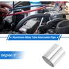89mm/3.5"OD Straight 6061 Aluminum Alloy Tube Intercooler Surface Polishing Air Intake Connection Hose Double Flat Head 100mm 3.9"(L) 1mm 0.04"(T)