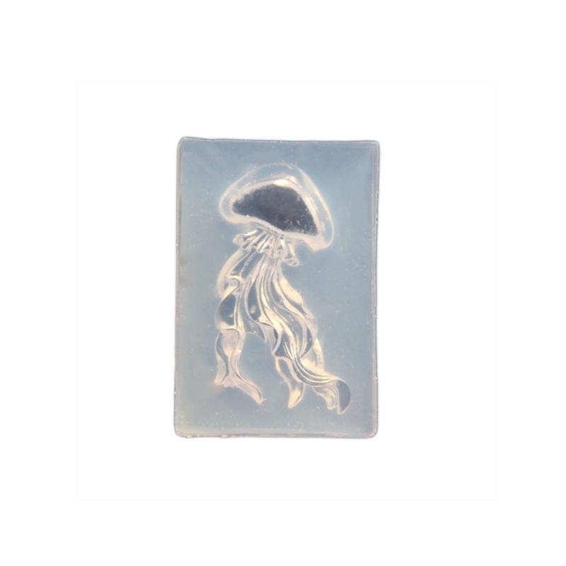 Jellyfish Candle Silicone Molds Easy Demolding For Epoxy Resin and Handmade Keychains Candle Soap Home Decoration