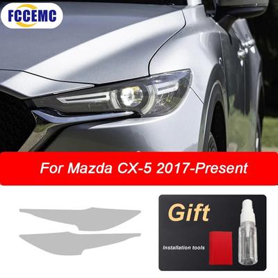 Pour Mazda 3 6 CX 3 CX 5 CX 9 HD Film Protecteur de Phare Automobile Noir Plastique Transparent TPU Autocollants Accessoires Auto