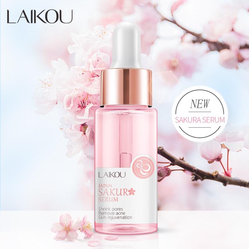 LAIKOU Sakura Serum Shrink Pores Remove Acne Skin Rejuvenation Essence