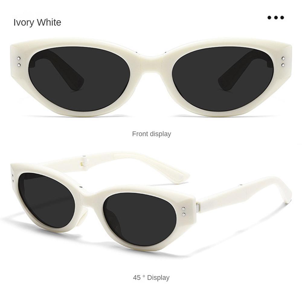 

Cat-eye Sunglasses For Women Retro Folding High-end Gm Narrow Frame Glasses Sun Protection Sunglasses 2024 New Anti-ultraviolet