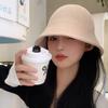 Fashionable Small Brim Bucket Hat Women Winter Warm Windproof Adjustable Cap Elegant Style