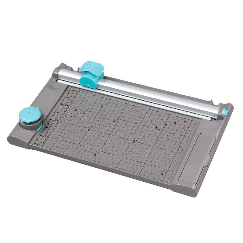 Five in One Paper Machine Wave Dotted Line Paper Cutter Office Portable Small Photo Paper Cutter серый