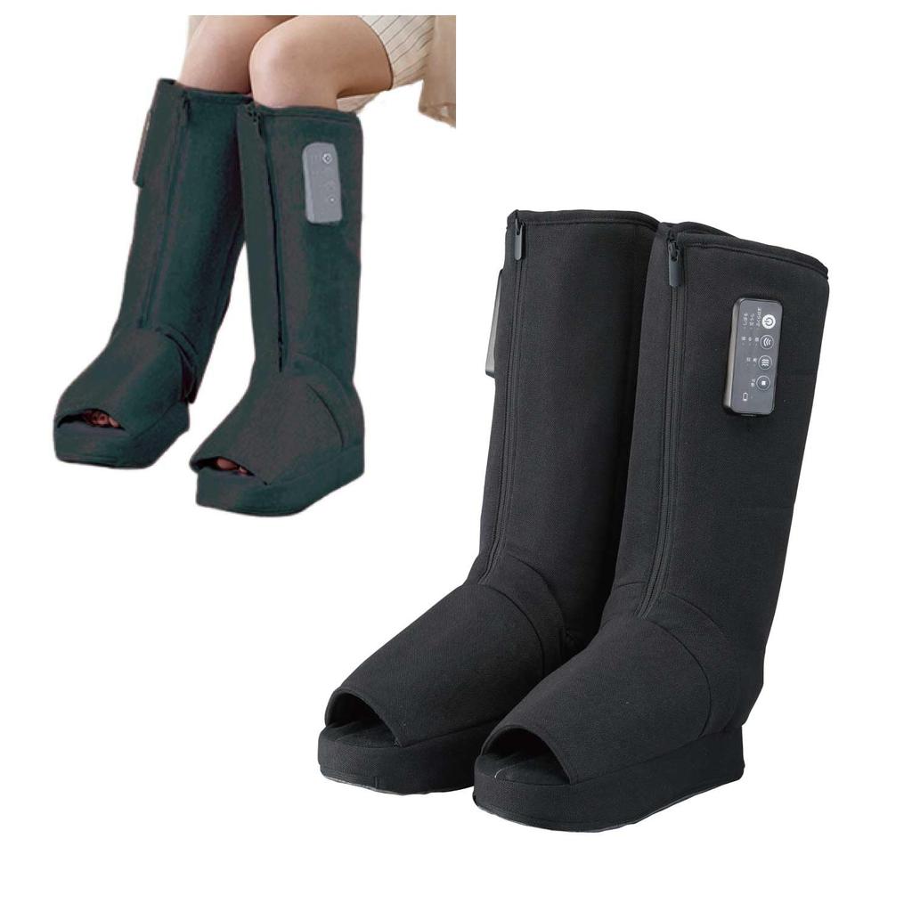 Atex Lourdes Foot Calf and Leg Refreshing Made In Perfect Christmas Gift Massager, Massager, Boots, Black, AX-HP361bk, Japan,