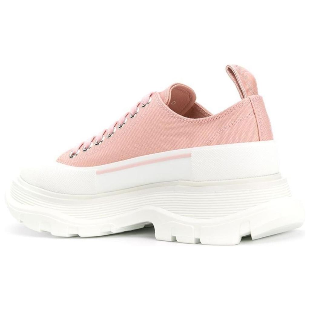 (WMNS) Alexander McQueen Tread Slick Low Lace Up 'Light Pink White' Women's 611705W4LR19243