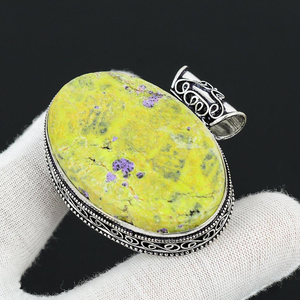 Atlantisite Gemstone Handmade 925 Sterling Silver Pendant Natural Antique Oval Gemstone Pendant Handmade Gifts Pendant Thanksgiving Gifts