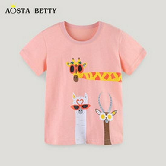 Summer Boys' European & American Style Short Sleeve Pullover Two-Piece Cartoon Set