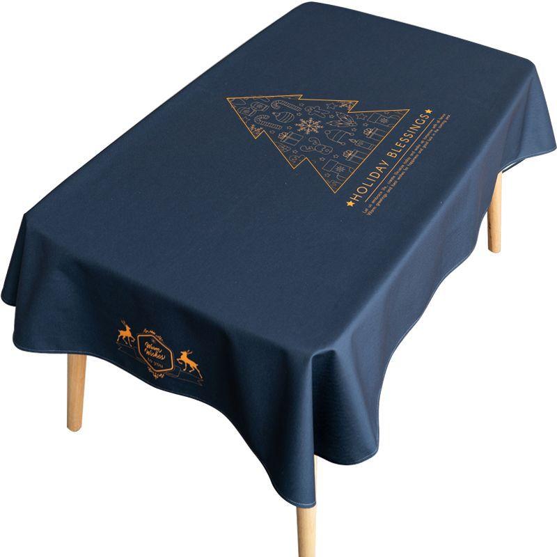 Nappe de Noël imperméable, anti-brûlure et anti-huile, nappe sans lavage, tapis de table, tapis de table basse, nappe