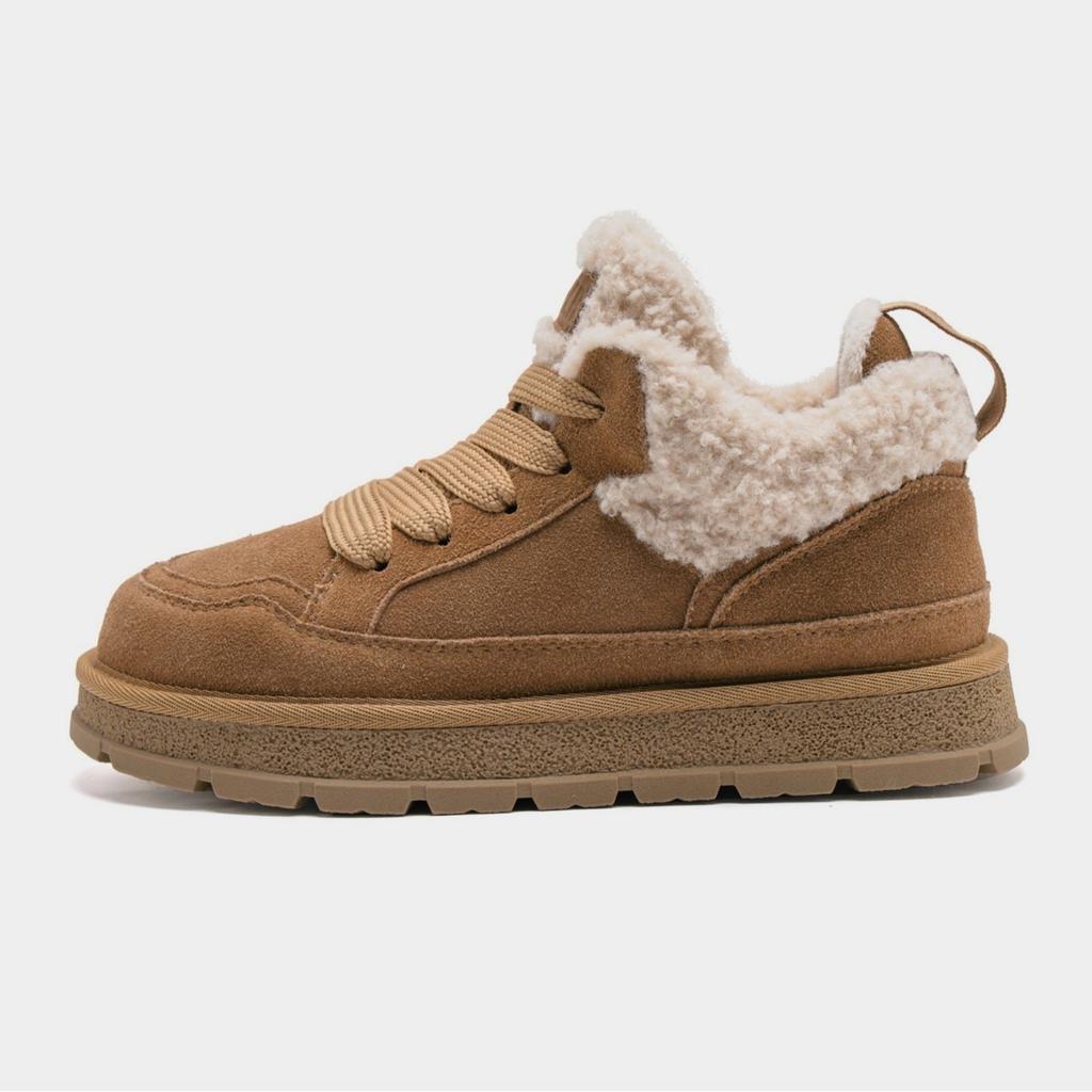 Women's Casual Shoes Snow Boots Autumn and Winter Fashion Retro Plush Insulation Thick Soled Cotton Shoes Thermal Boots