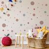 3 Pcs Bohemian Painted Dots Wall Stickers, Artistic Kids Room Decor with Self-Adhesive Removable PVC, Waterproof Peel and Stick Art