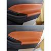 4pcs Interior Door handle Panels Armrest Leather Cover For Ford Focus 2014-2018