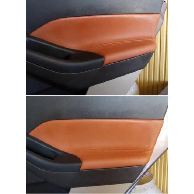4pcs Interior Door handle Panels Armrest Leather Cover For Ford Focus 2014-2018