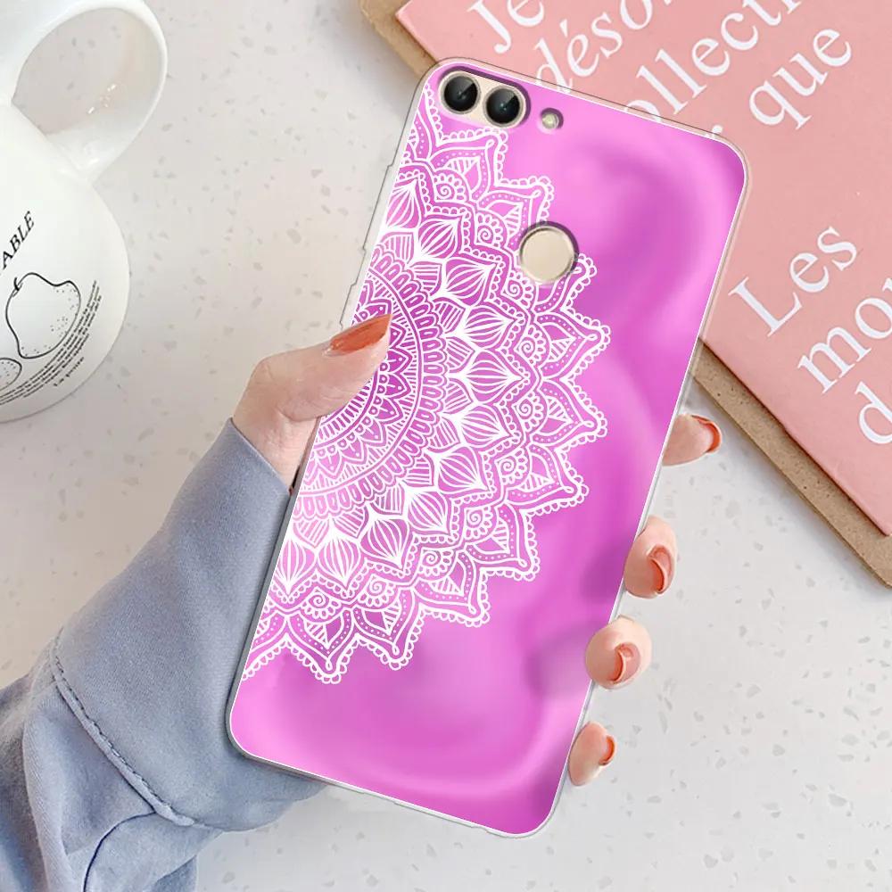 Für Huawei P Smart Hülle Cover FIG-LX1 PSmart 2018 Schickes Mädchen Marmor Silikon Klare Handyhülle Für Huawei PSmart 2018 Bumper Coque