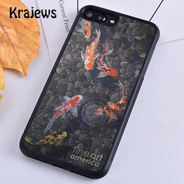 Krajews Koi Carp Fish Soft Phone Case Cover For IPhone 18 17 Air 16 15 14 plus 11 12 13 pro max coque Shell Fundas