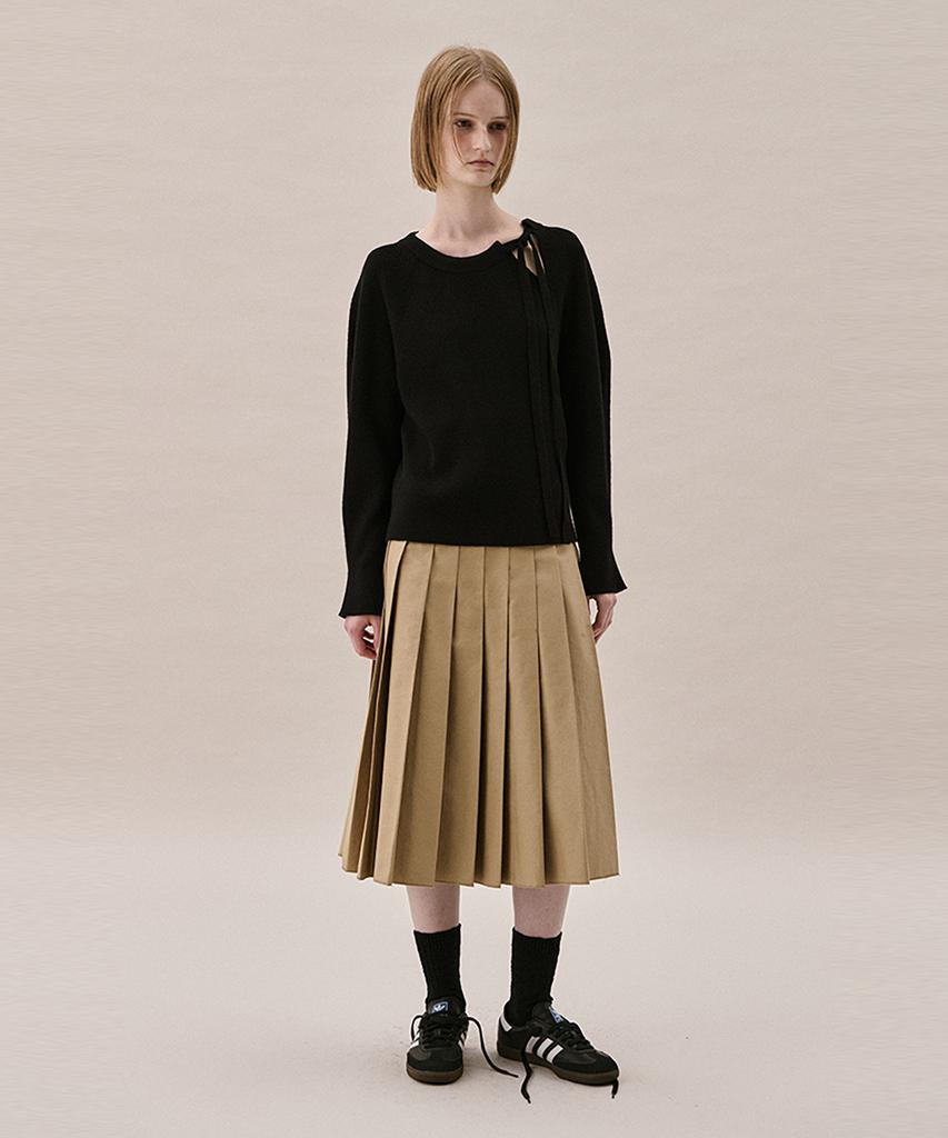 AHWE Tie Ribbed Sweater_Black