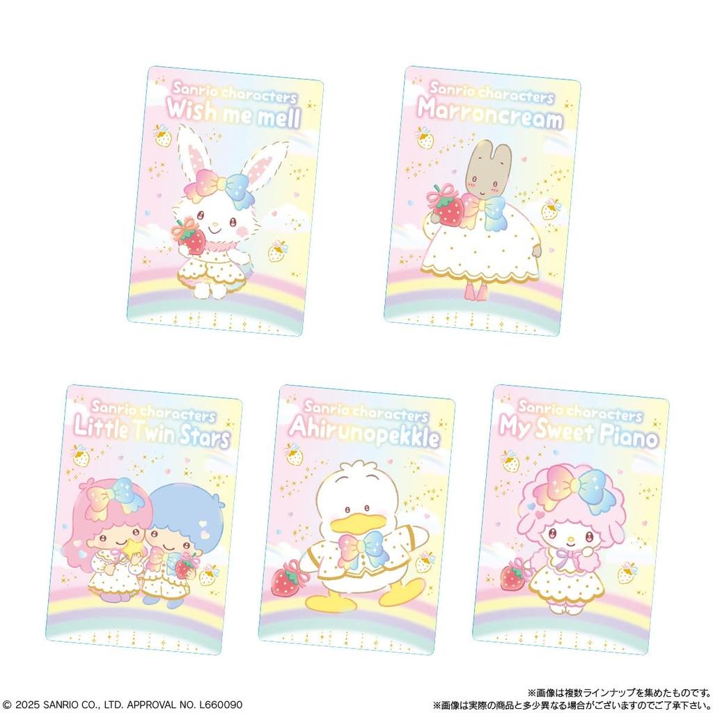 BANDAI Sanrio Characters Wafers 10 Celebrate the 50th Anniversary of Ichigo Shimbun Together Box Candy Toy - - 20-Piece