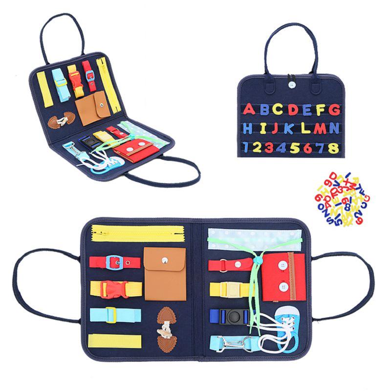 Montessori Felt Busy Board: Multi-Page Educational Toy & DIY Accessories for Early Childhood Learning