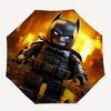 1pc Lego Batman Automatic Open/Close Folding Umbrella, Windproof 8-Rib Construction, Lightweight Travel Umbrella for Women/Men 42