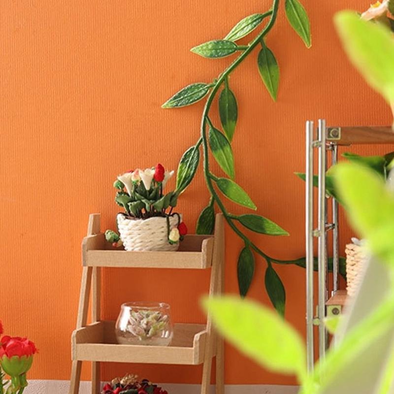 1Pc 1:12 Dollhouse Miniature Flower Vine Gardening Plant Ornament Decor Toy