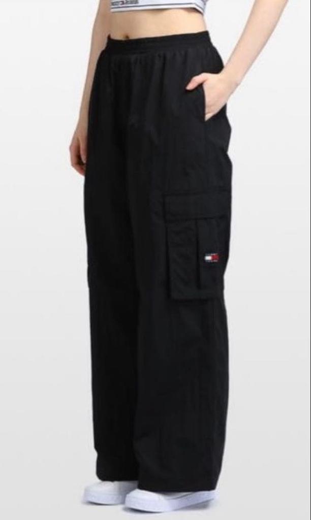 [USED] Tommy Jeans High-Rise Wide Track Pants, Plus Size