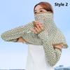 Arm Sleeve Sun Protection Mask Full Face Sun Protection Sleeves Sunshade Face Mask  Driving Cycling