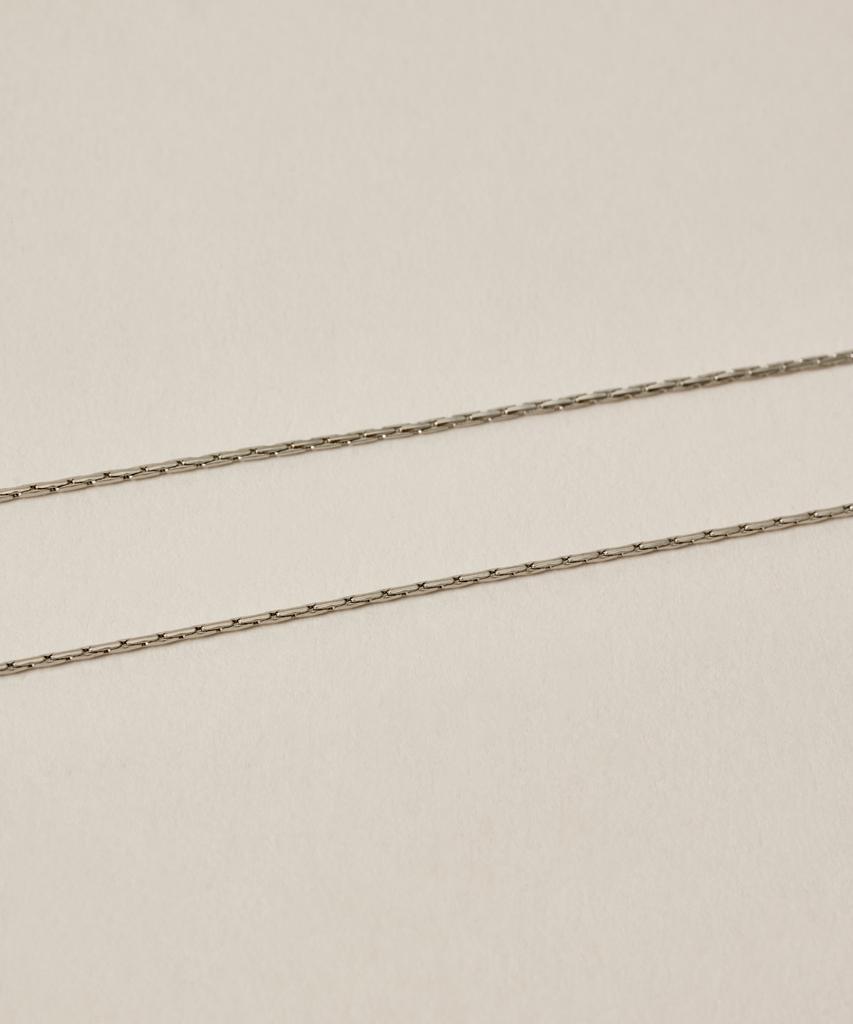 Novice Tokyo Overlap Chain Necklace 2 Set [Stainless] / Silver