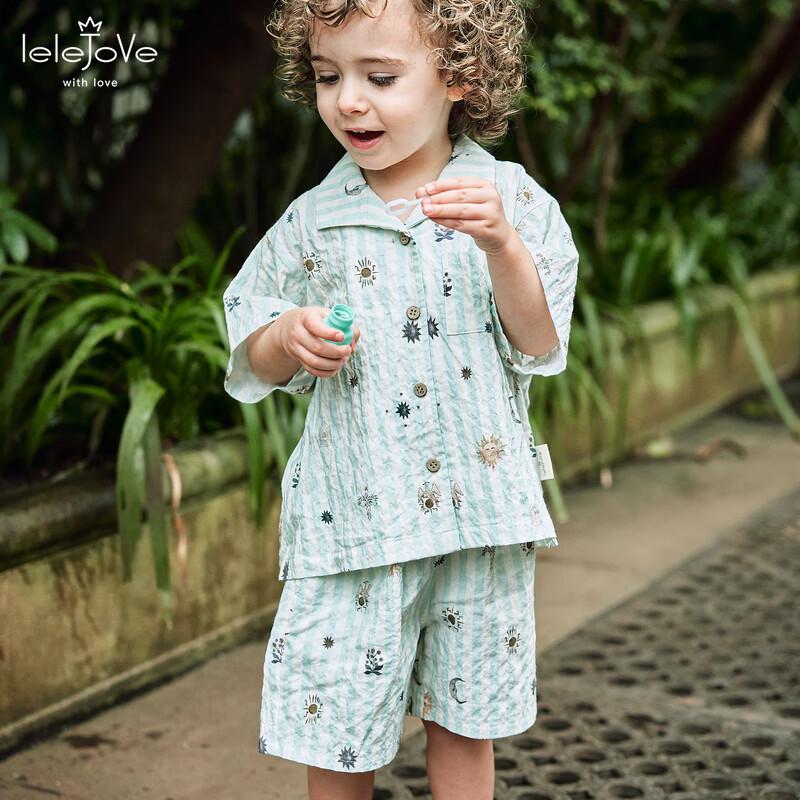 LELE JOVE Nordic Style Kids Printed Summer Bermuda Shorts 130