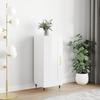 VidaXL Buffet High-Gloss White 34.5x34x90 Cm Engineered Wood 830422