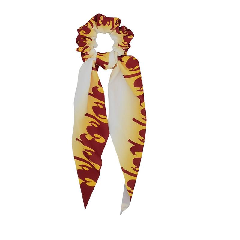 Kamado Nezuko Cosplay Large Intestine Hair Silk Scarf Ring New Head Rope French Style Girls Hair Band Gifts For Girls