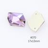 Dongzhou Crystals Luxury Quality Flatback Non-Hotfix Sew On Rhinestones Mix Shaped Violet Color DIY Garment Sewing Accessories