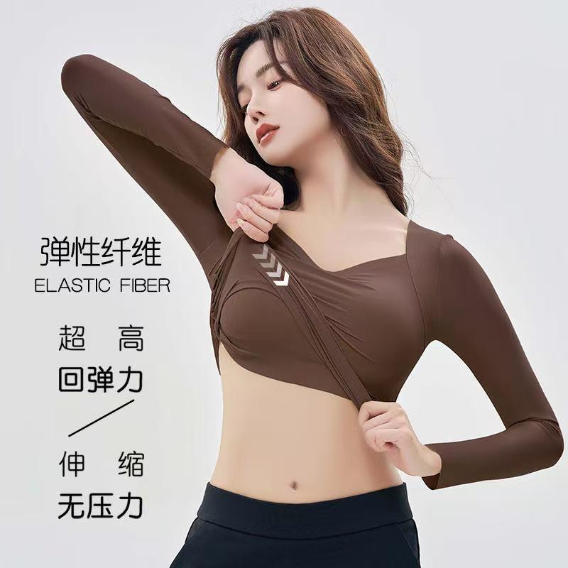 Women S Plus Size Long Sleeve Thermal Underwear With Built In Bra Pad V Neck Base Layer
