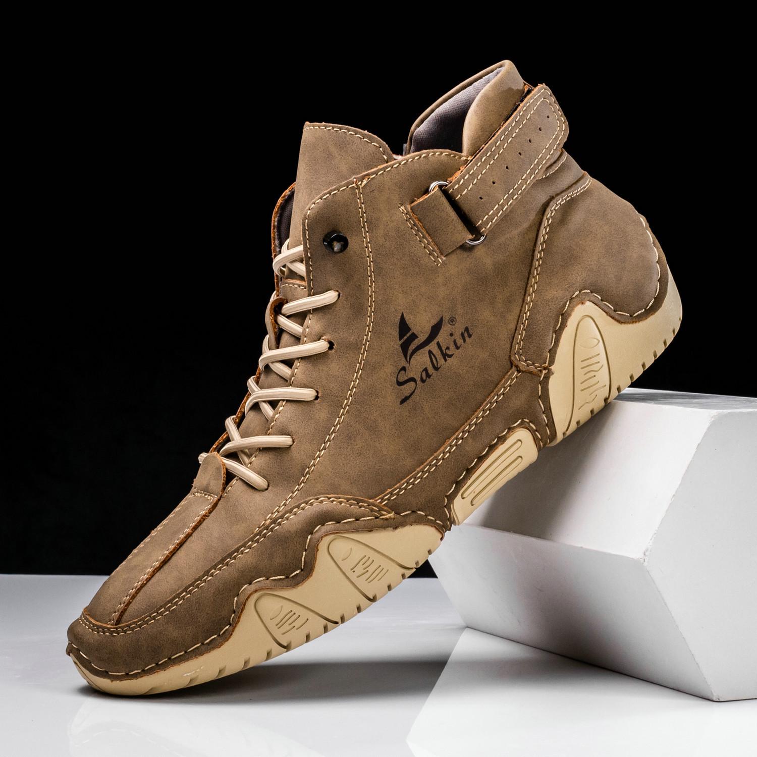 Octopus Large Men s High-top Martin Boots - Autumn/Winter Casual Short Boots 37