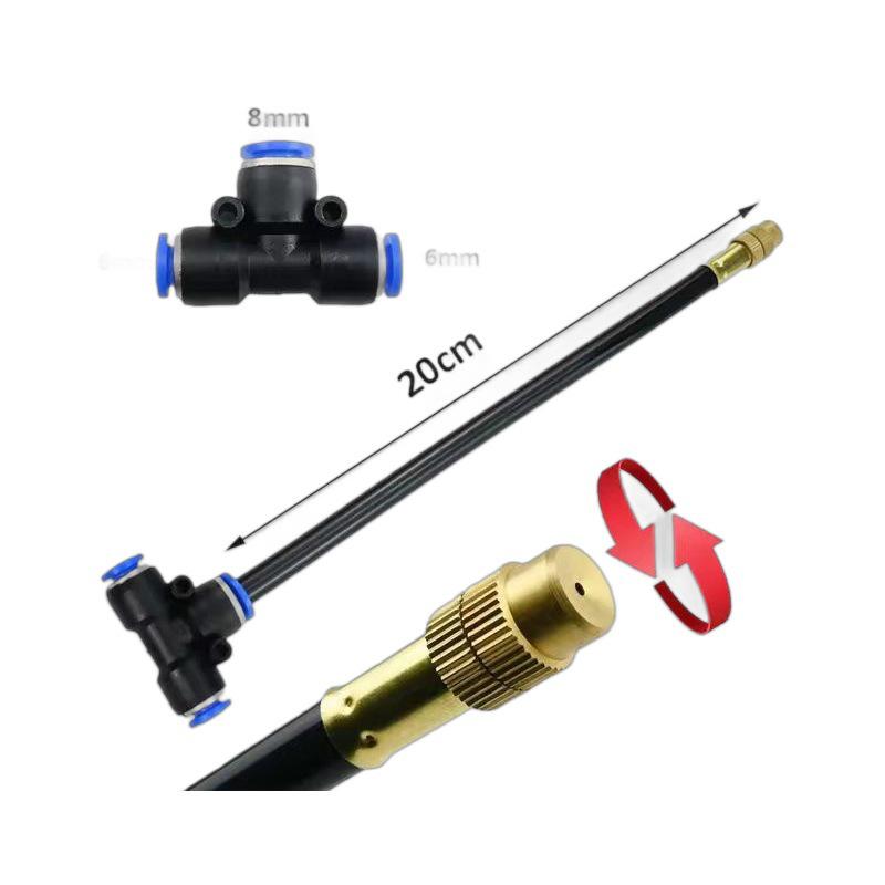 Universal Adjustable Micro-Atomizing Sprinkler Set for Irrigation, Cooling, and Humidification