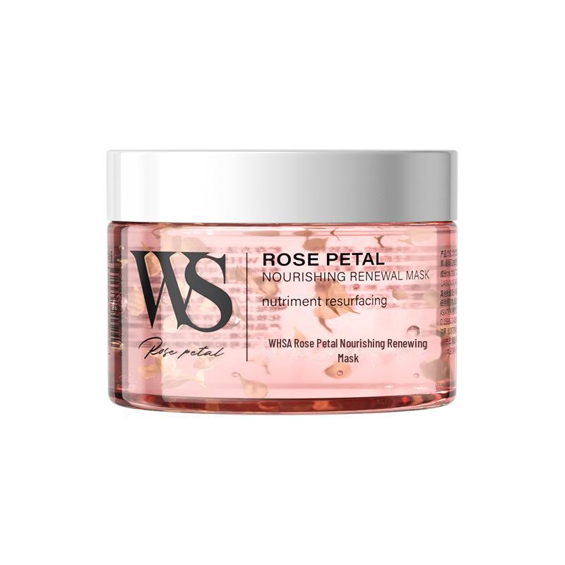 Whsa Омолаживающая увлажняющая маска для лица с лепестками роз 120g ярко-розовый