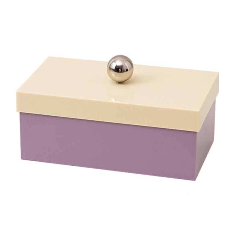 Stylish Ball Handle Lid Design Storage Container With Dividers Multipurpose Dustproof Box For Home And Office Use