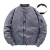 Men's Winter MA1 Bomber Jacket: Short, Thickened, Plus Size, Trendy Baseball Uniform Style.
