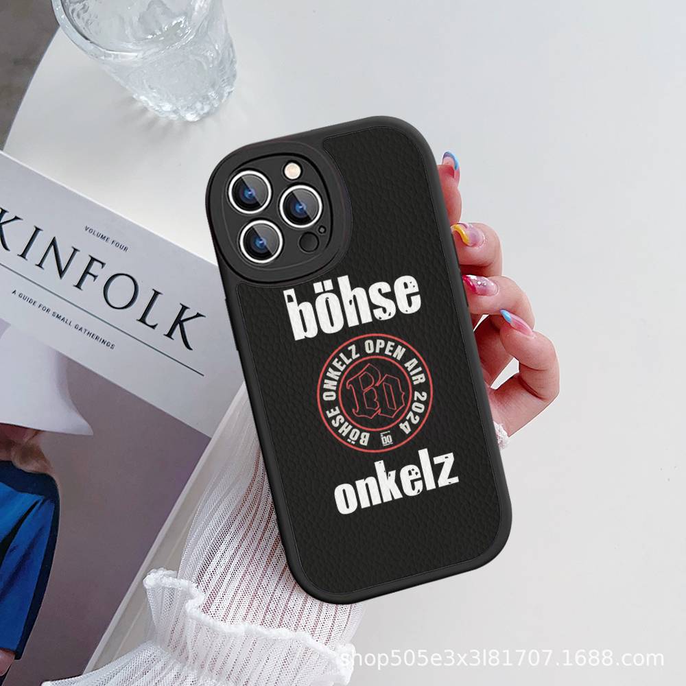

B-Bohse O-Onkelz Band Phone Case For IPhone 16 15 14 13 12 11 Pro Max Plus Shockproof Leather Cover iphone XR