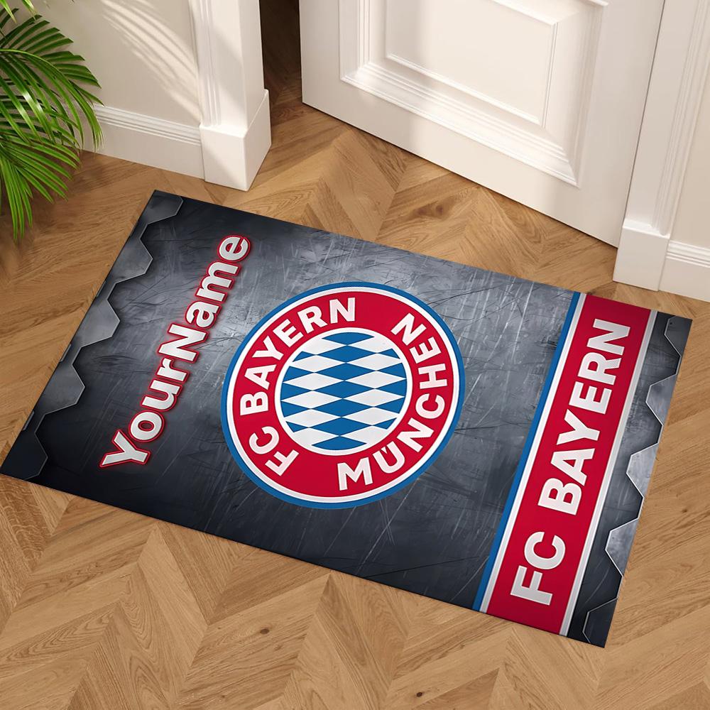 Bayern Munich Personalized Name Area Rug Perfect for Hallway Dormitory Living Rooms Bedrooms Antislip Carpet Office home decor