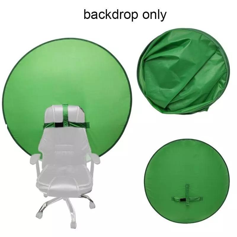 1 Stuks Groen Scherm Achtergronden Fotografie Achtergrond Draagbaar Vouwbare Reflector voor Live Uitzending YouTube Video Studio Rond 110cm
