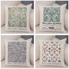 William Morriso Casual Pillowcase Double Print Decor Vintage Flower Boh Pillow Case for Sofa Car Home Plush Nordic Cushion Cover