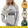 Casual Basketball Mom Round Neck Hoodie - Comfortable and Stylish