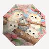 1pc Cherry Blossom Cat Branch Umbrella Automatic Open/Closed, Portable Folding Design, 8-Bone Iron Frame, Outdoor Umbrella, Festival Gift, Suitab