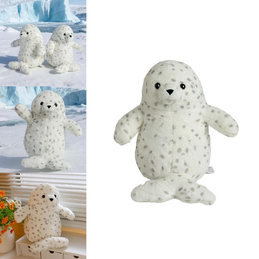 Peluche Foca Morbido Peluche Animale Giocattolo Compagno da Coccolare per Bambini Regalo per Bambini