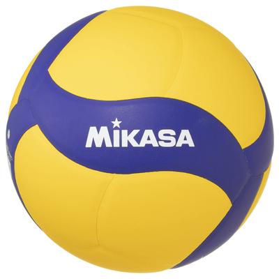 MIKASA Volleyball-Übungsball 4 für Junior High School und empfohlener Innendruck Nr.. Frauen, Gelb/Blau, V430W, 0.3 (kgf/cm2)
