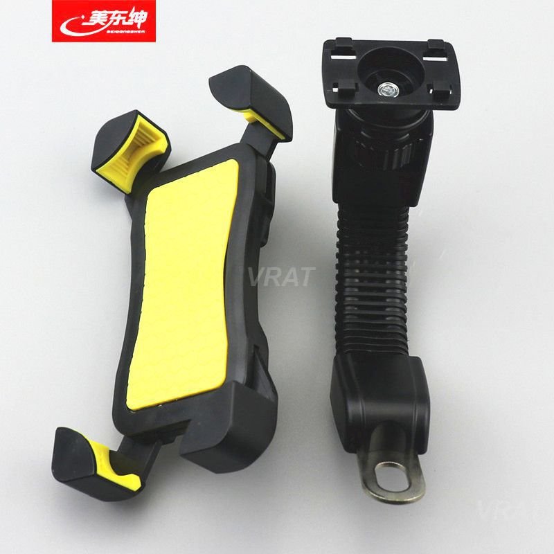 Motorcycle Mobile Phone Holder Rearview Mirror Mount Bracket Phone Stand Anti-skid Anti-fall Stand Support Accessories