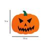 6 Pcs Orange Halloween Felt Pumpkin Coasters Non-Slip Halloween Decoration Cup Mats  Ghost Festival
