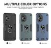 KEYSION Shockproof Armor Case for HONOR 400 Pro 5G Soft Silicone+PC Metal Ring Stand Phone Back Cover for Huawei Honor 400 5G